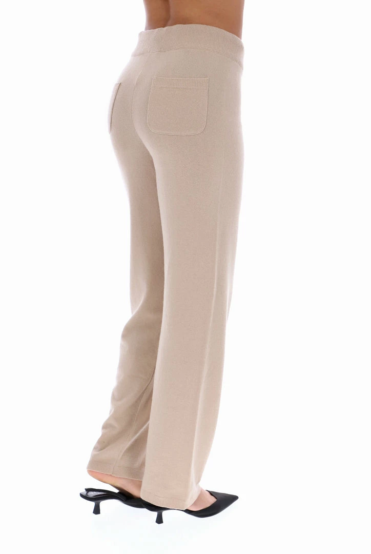 JUICY COUTURE WARM TAUPE CASHMERE BLEND KNITTED BOTTOM BOTTOMS