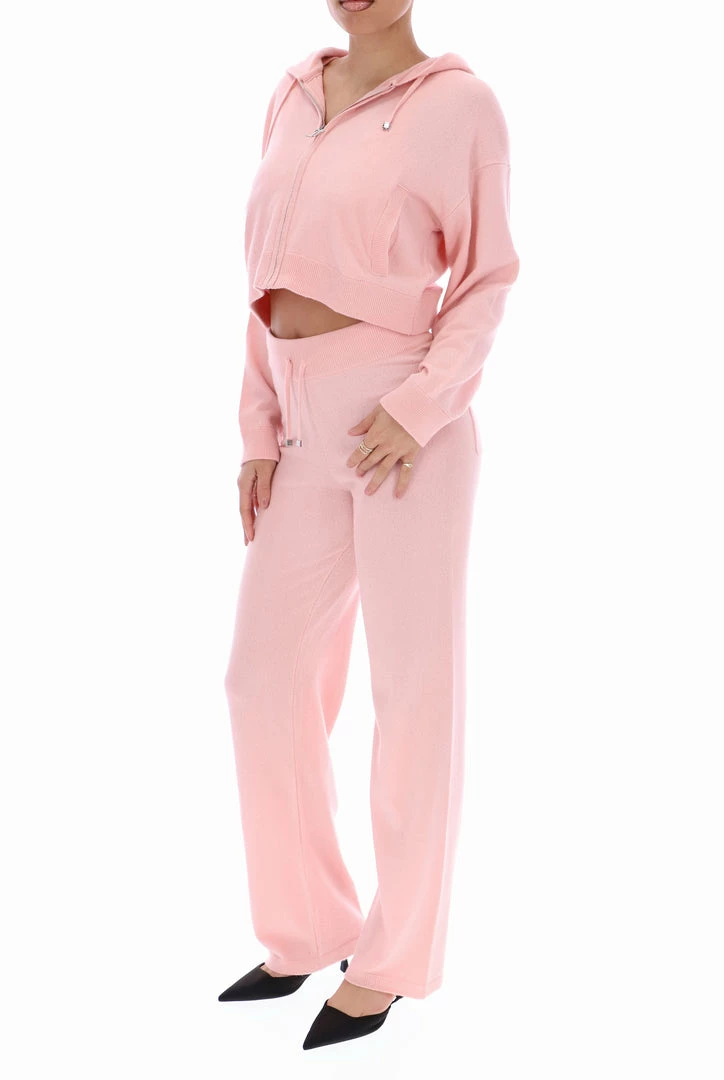 JUICY COUTURE BOTTOMS PALE PINK CASHMERE BLEND KNITTED BOTTOM