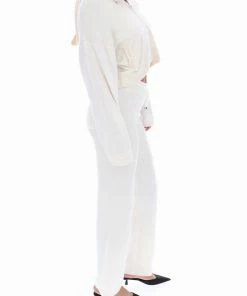 JUICY COUTURE HOODIES & TRACK TOPS CREAM CASHMERE BLEND KNITTED HOODIE