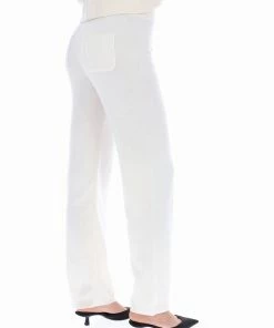 JUICY COUTURE CREAM CASHMERE BLEND KNITTED BOTTOM BOTTOMS