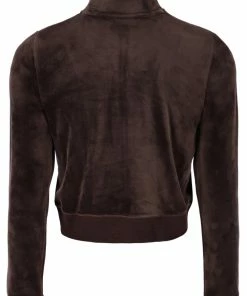 JUICY COUTURE TRACKSUITS JAVA CLASSIC VELOUR TRACK TOP