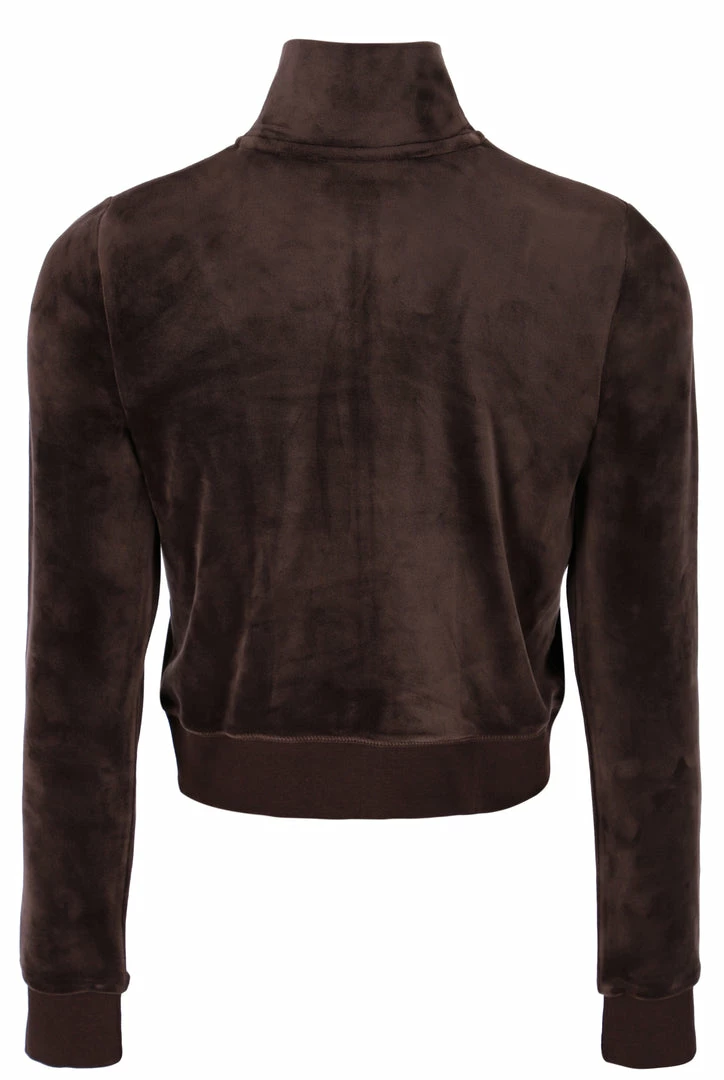 JUICY COUTURE TRACKSUITS JAVA CLASSIC VELOUR TRACK TOP