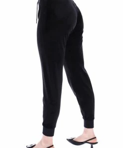 JUICY COUTURE TRACKSUITS BLACK CLASSIC VELOUR CUFFED JOGGER