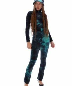 JUICY COUTURE GREEN TIE DYE VELOUR BUCKET HAT