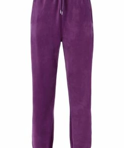 JUICY COUTURE TRACKSUITS PURPLE DIAMANTE VELOUR CUFFED BOTTOMS