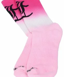 JUICY COUTURE SPRING SUMMER '22 COLLECTION FLURO PINK OMBRE SOCKS