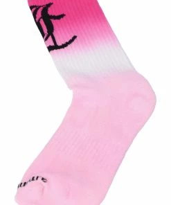 JUICY COUTURE SPRING SUMMER '22 COLLECTION FLURO PINK OMBRE SOCKS