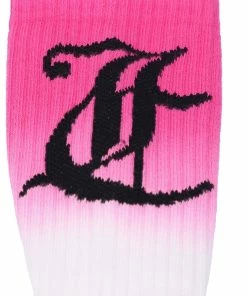 JUICY COUTURE SPRING SUMMER'22 COLLECTION FLURO PINK OMBRE SOCKS