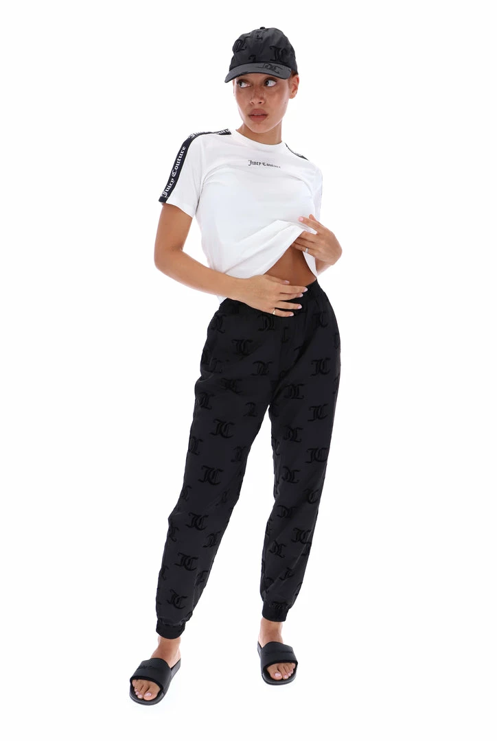 JUICY COUTURE TOPS WHITE TAPE GIRLFRIEND SPORTS TEE