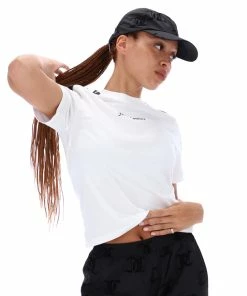 JUICY COUTURE TOPS WHITE TAPE GIRLFRIEND SPORTS TEE