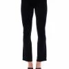 JUICY COUTURE BLACK ULTRA VELOUR BAR DETAIL FLARED PANTS TRACKSUITS