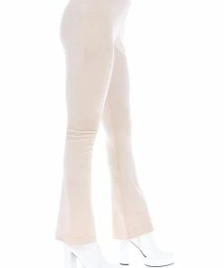 JUICY COUTURE SPRING SUMMER'22 COLLECTION BRAZILIAN SAND VELOUR DIAMANTE FLARED PANTS