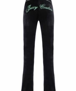 JUICY COUTURE BOTTOMS BLACK CONTRAST STITCH FLARED PANTS
