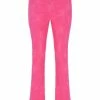 JUICY COUTURE FLURO PINK RECYCLED MONOGRAM TOWELLING TROUSERS SPRING SUMMER '22 COLLECTION