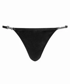 JUICY COUTURE BLACK METAL VELVET BIKINI