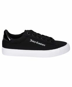 JUICY COUTURE BLACK CANVAS & PU TRAINER FOOTWEAR
