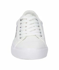 JUICY COUTURE WHITE CANVAS & PU TRAINER FOOTWEAR