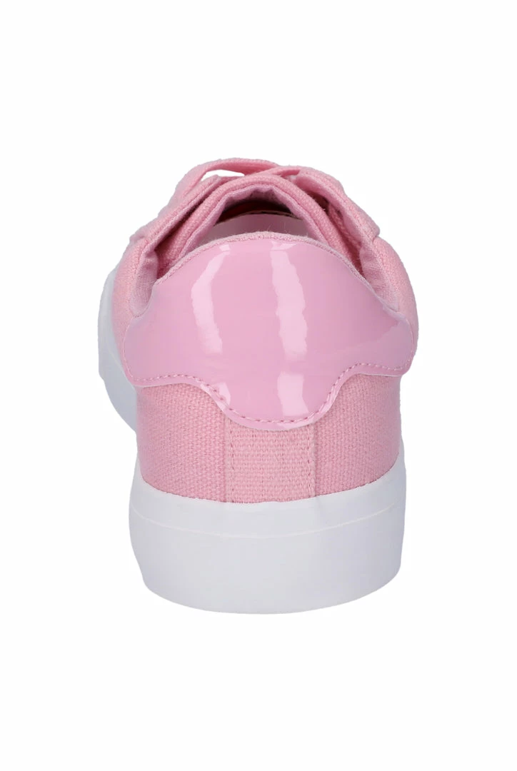 JUICY COUTURE ALMOND BLOSSOM CANVAS & PU TRAINER