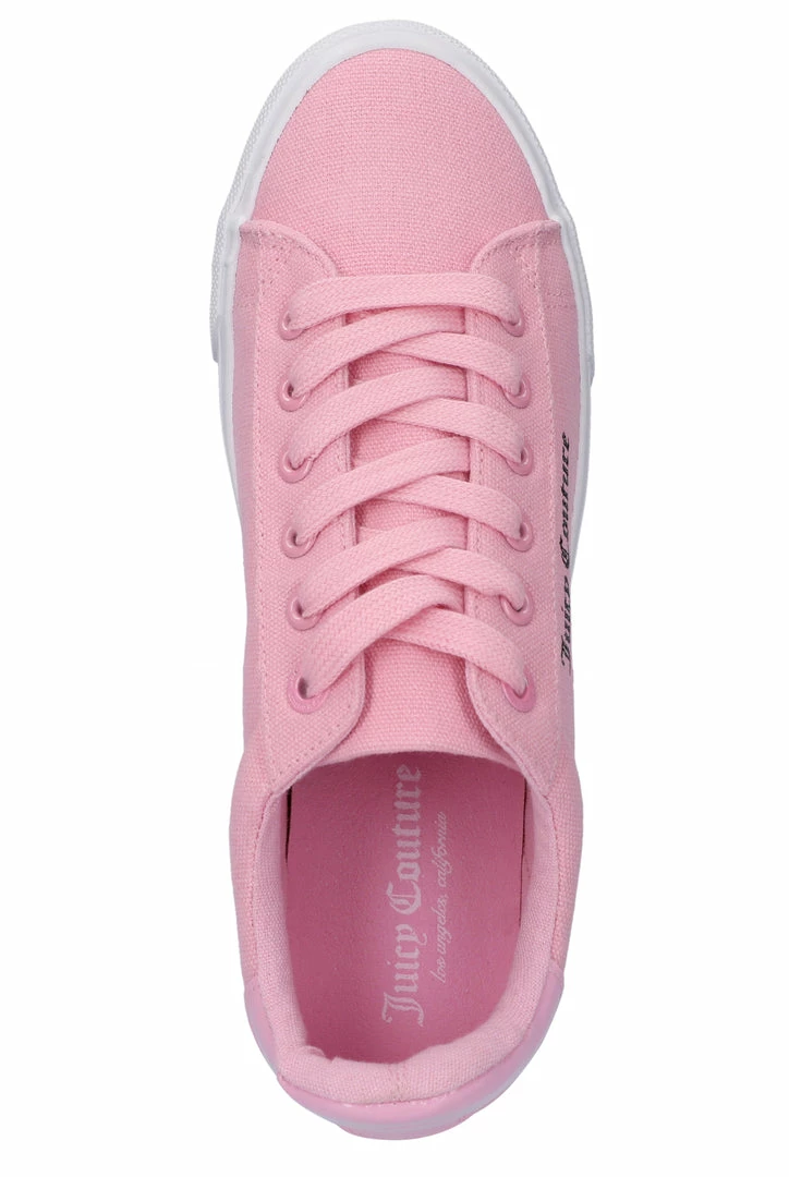 JUICY COUTURE ALMOND BLOSSOM CANVAS & PU TRAINER