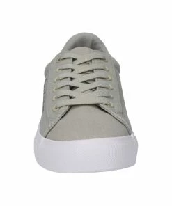 JUICY COUTURE LIGHT GREY CANVAS & PU TRAINER
