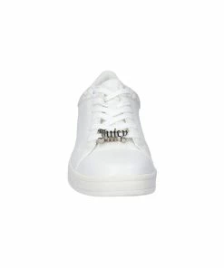JUICY COUTURE WHITE/GREY LACE UP TRAINERS