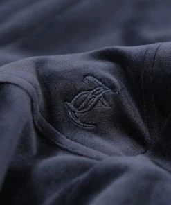 JUICY COUTURE NIGHT SKY BLUE CLASSIC VELOUR ROBERTSON HOODIE TRACKSUITS