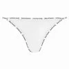 JUICY COUTURE LOUNGEWEAR WHITE ELASTIC TRIM BRIEF