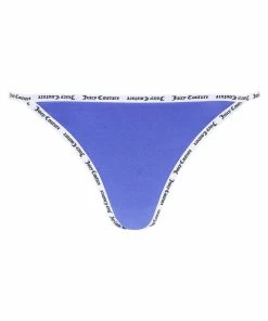 JUICY COUTURE SPRING SUMMER '22 COLLECTION BAJA BLUE ELASTIC TRIM BRIEF