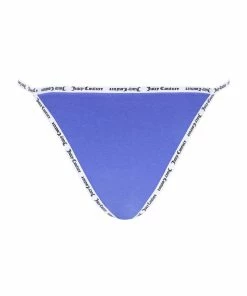 JUICY COUTURE SPRING SUMMER'22 COLLECTION BAJA BLUE ELASTIC TRIM BRIEF