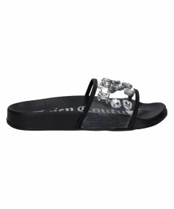 JUICY COUTURE BLACK SLIDERS