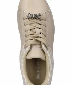 JUICY COUTURE TAUPE LACE UP TRAINER FOOTWEAR