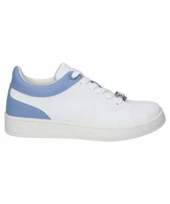 JUICY COUTURE WHITE & BLUE LACE UP TRAINER