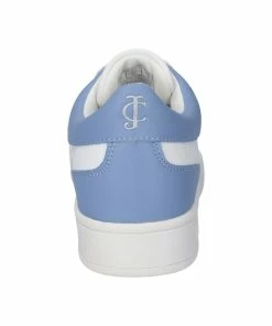 JUICY COUTURE WHITE & BLUE LACE UP TRAINER