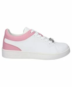 JUICY COUTURE WHITE & PINK LACE UP TRAINER FOOTWEAR