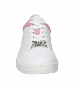 JUICY COUTURE WHITE & PINK LACE UP TRAINER FOOTWEAR