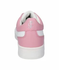 JUICY COUTURE WHITE & PINK LACE UP TRAINER FOOTWEAR