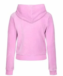 JUICY COUTURE ORCHID PINK CLASSIC VELOUR ROBERTSON HOODIE TRACKSUITS