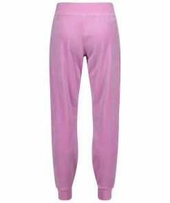 JUICY COUTURE ORCHID PINK CLASSIC VELOUR CUFFED JOGGER