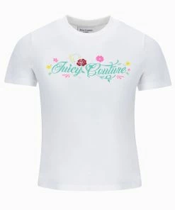 JUICY COUTURE SPRING SUMMER'22 COLLECTION WHITE ORGANIC TEE