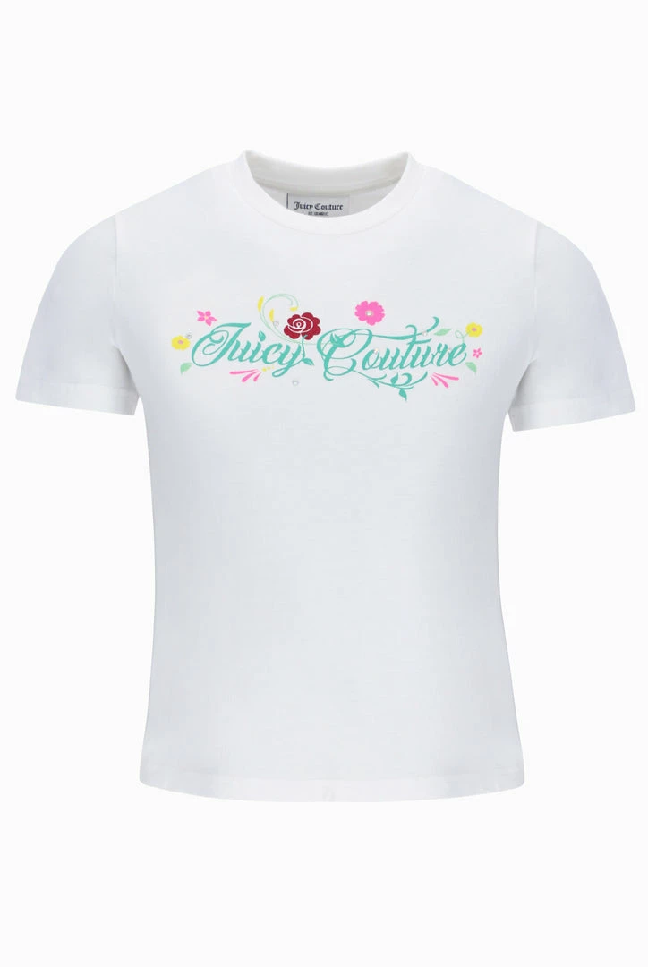 JUICY COUTURE SPRING SUMMER '22 COLLECTION WHITE ORGANIC TEE