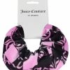 JUICY COUTURE ORCHID PINK CHECK VELOUR SCRUNCHIE