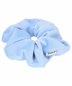 JUICY COUTURE POWDER BLUE VELOUR SCRUNCHIE