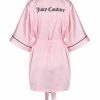 JUICY COUTURE ALMOND BLOSSOM SATIN EMBROIDERED KIMONO