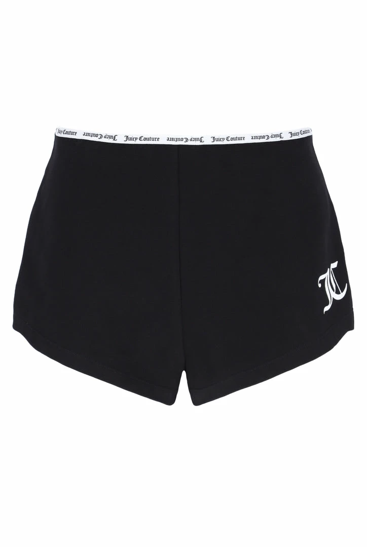 JUICY COUTURE BLACK ELASTIC TRIM SHORTS
