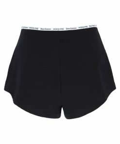 JUICY COUTURE BLACK ELASTIC TRIM SHORTS
