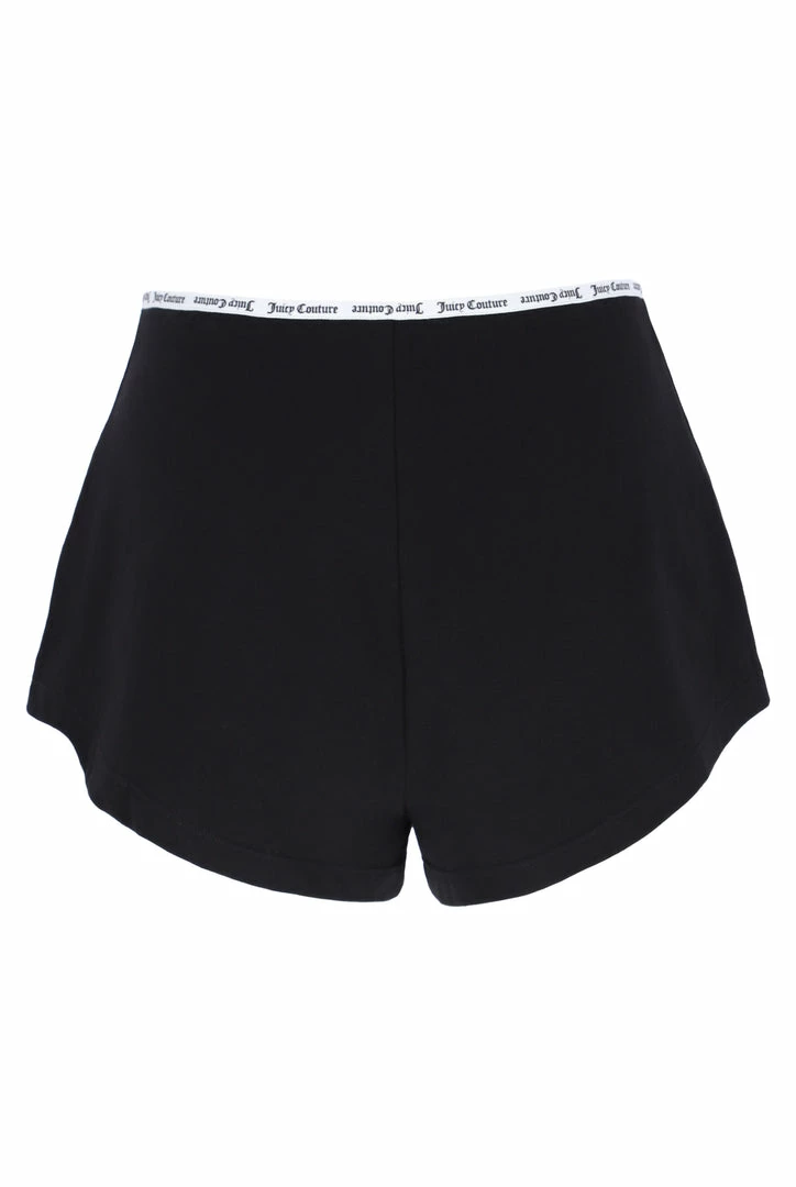 JUICY COUTURE BLACK ELASTIC TRIM SHORTS