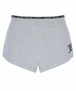 JUICY COUTURE SILVER ELASTIC TRIM SHORTS