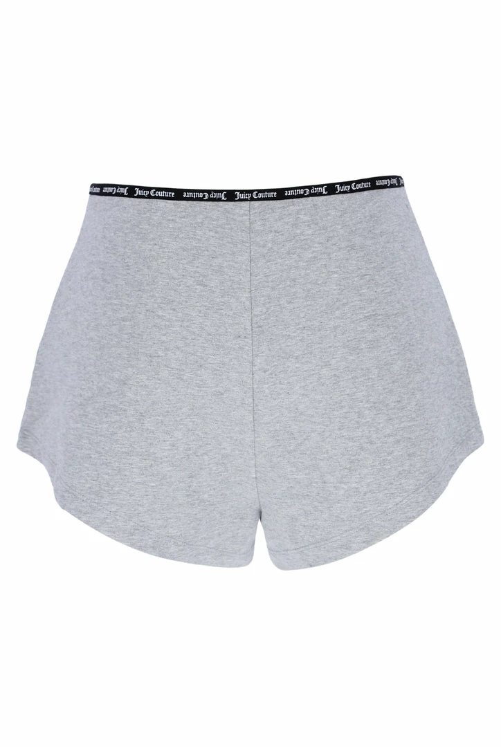 JUICY COUTURE SILVER ELASTIC TRIM SHORTS