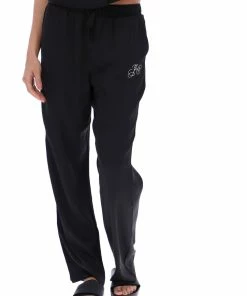 JUICY COUTURE BLACK SATIN SCRIPT PYJAMA TROUSERS