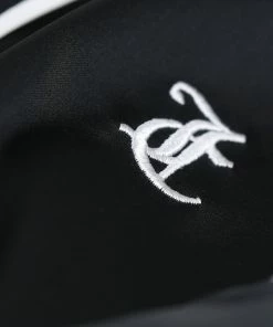 JUICY COUTURE BLACK SATIN EMBROIDERED KIMONO